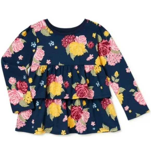 Like New toddler girls long sleeve ruffle shirts size 4T/5T - Picture 9 of 10